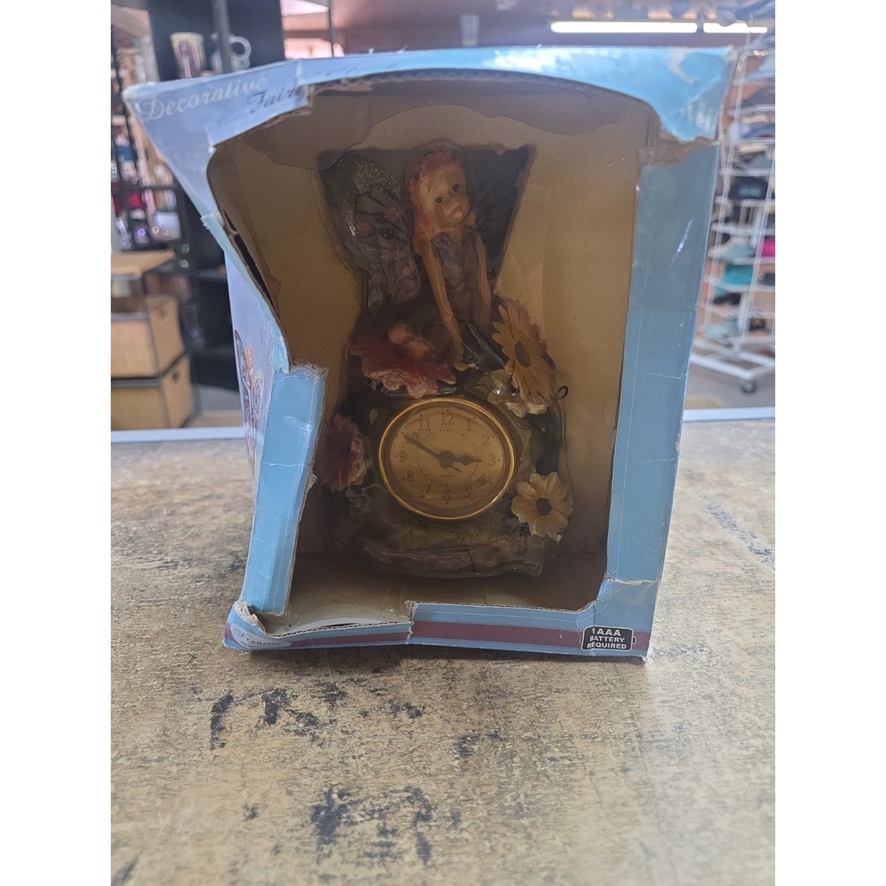 Frontier Decorative Fairy Clock New In Box Box A Little Beat Up